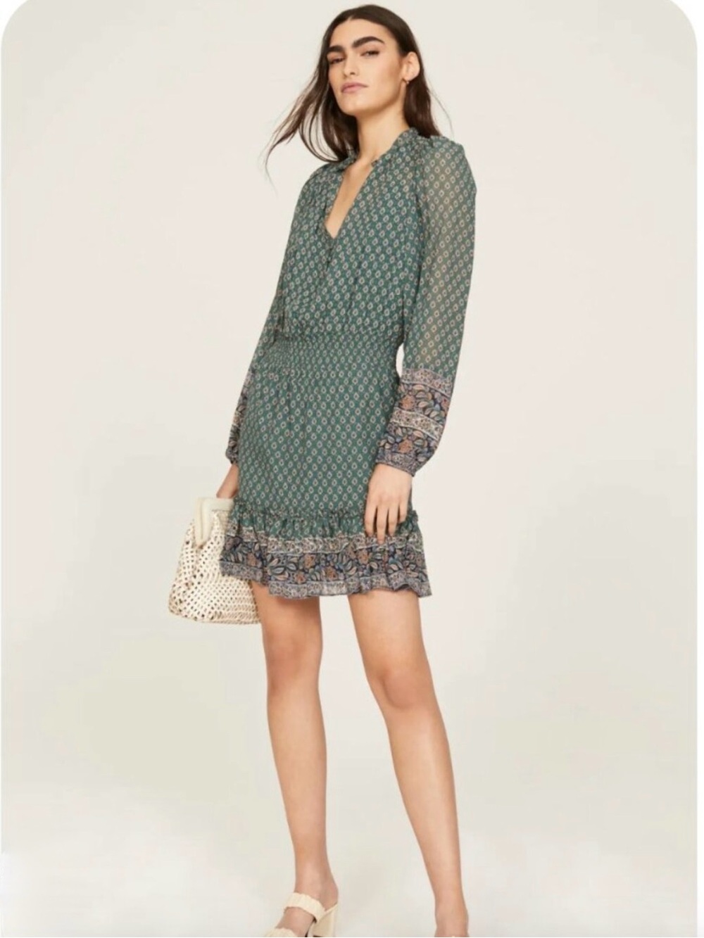 Veronica Beard Destiny Dress in Seaglass Multi